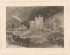 Brougham Castle, nahe der Mündung der Flüsse Eamont und Lowther von William Say