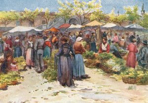 Der Gemüsemarkt in Nizza, Blick nach Süden