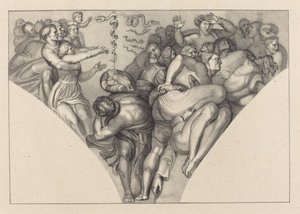 Eherne Schlange, von Michelangelo von William Sharp after John Flaxman