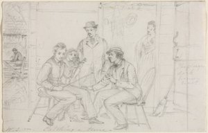 Eine Melodie fangen, wahrscheinlich 1867 von William Sidney Mount