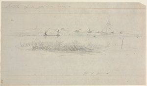 Aalstechen in Setauket, Long Island, New York von William Sidney Mount