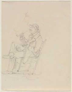 Mann, der eine Pfeife raucht von William Sidney Mount