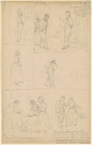 Studien von Figurengruppen