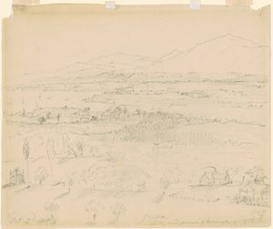 Tal mit Fluss und Bergen