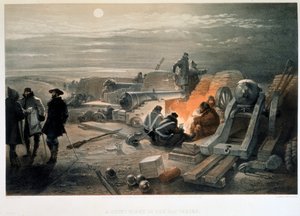 Eine ruhige Nacht in den Batterien von William Simpson
