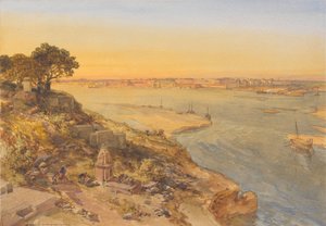 Allahabad, vom rechten Ufer des Jumna von William Simpson