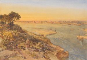 Allahabad, vom rechten Ufer des Jumna von William Simpson