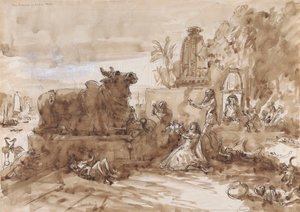 Hungersnot in Indien von William Simpson
