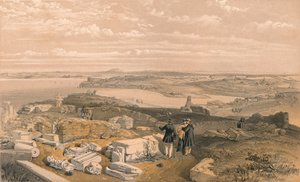 Sebastopol vom alten Chersones und der alten Kirche von St. Vladimir, 1856. Künstler: William Simpson, E Walker von William Simpson
