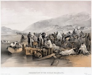Die Einschiffung der Kranken in Balaklawa, 1855 von William Crimea Simpson