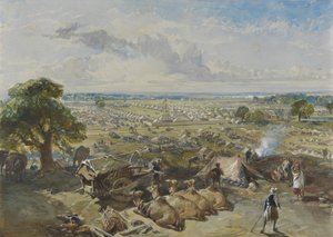 Das Lager des Generalgouverneurs und Oberbefehlshabers in Jalandhar, 1. Februar 1860