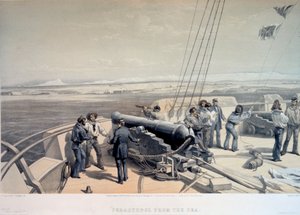Blick auf Sewastopol vom Meer aus, 1855