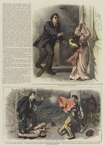 Illustration für Eine Episode von West Woodlands, von Bret Harte von William Small