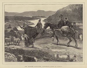 Die westlichen Highlands, Connemara, auf dem Weg zum Markt