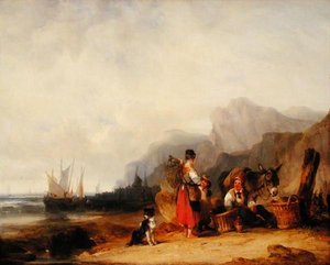 Die Garnelenfischer, um 1835 von William Snr. Shayer