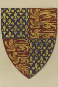 Wappen von König Edward III., von seinem Grab in der Westminster Abbey Church von William St John Hope