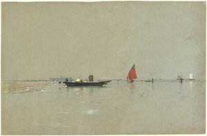 Eine venezianische Lagune von William Stanley Haseltine