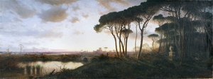 Schloss von Ostia, gesehen vom Pinienwald von Castel Fusano, 1881