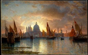 Santa Maria della Salute, Sonnenuntergang von William Stanley Haseltine