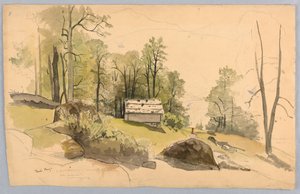 Studie für Landschaft, Hasliberg, Schweiz von William Stanley Haseltine