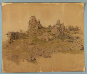 Studie einer Landschaft von William Stanley Haseltine