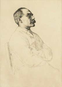 Porträt von Rudyard Kipling von William Strang