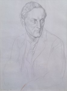 Porträt von Sir Henry John Newbolt (1862-1938), Dichter