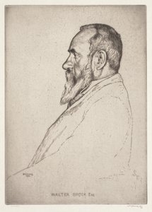 Porträt von Walter Brock von William Strang