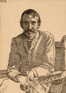 Robert Louis Balfour Stevenson (1850-1894) schottischer Autor von William Strang