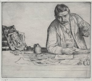 Selbstporträt - "Der Radierer"