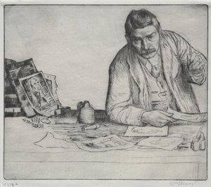 Selbstporträt - Der Radierer, 1897