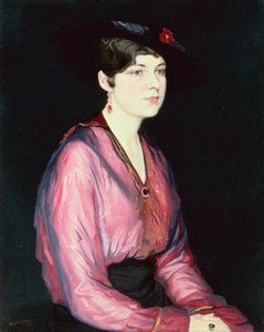 Das rosa Bluse, Porträt von Sylvia Parsons von William Strang