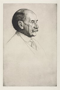 Thomas Hardy, nach rechts blickend von William Strang