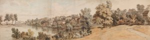 Italienische Flusslandschaft