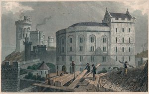 Ostende des Bridewell und Haus des Gefängnisdirektors, Edinburgh, 1829 von William Tombleson