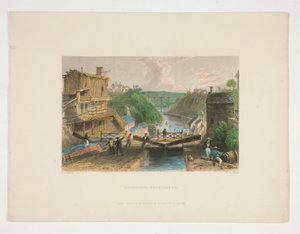 Lockport, Erie-Kanal, Illustration für Nathaniel Parker Willis
