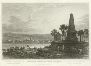 Neuweid und Denkmal von General La Hoche von William Tombleson