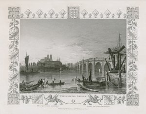Westminster Bridge von William Tombleson