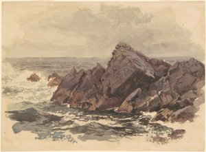 Meereslandschaft mit Felsen