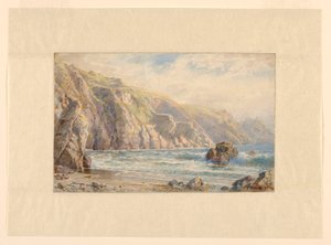 Studie für "Moulin Huet Bay, Guernsey" von William Trost Richards
