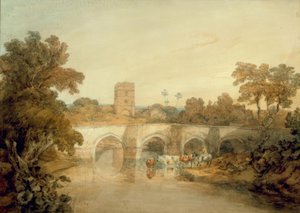 Bromfield am Fluss Onny, nahe Ludlow, Shropshire von Joseph Mallord William Turner