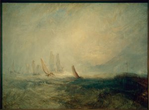 Fischerboote bringen ein beschädigtes Schiff in den Hafen Ruysdael von Joseph Mallord William Turner