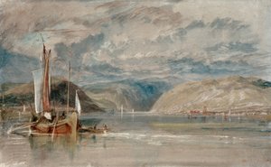 Rüdesheim, Blick auf das Binger Loch von Joseph Mallord William Turner