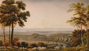 Blick vom Wyndd Cliff, nahe Chepstow - Morgen, ca. 1820, 1938 von Joseph Mallord William Turner