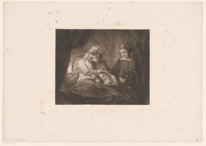 Jakob segnet Ephraim und Manasse von William Unger