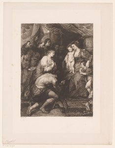 Maria mit Kind von Heiligen verehrt von William Unger