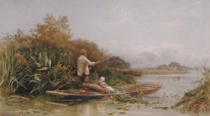 Aalfänger auf der Themse, ca. 1870 von William W. Gosling