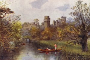 Warwick Castle, von der Brücke von William W. Quatremain