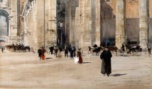 Berninis Kolonnade, Rom von William Walcot