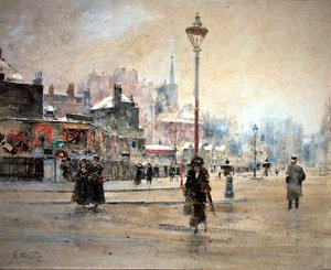London im Winter von William Walcot